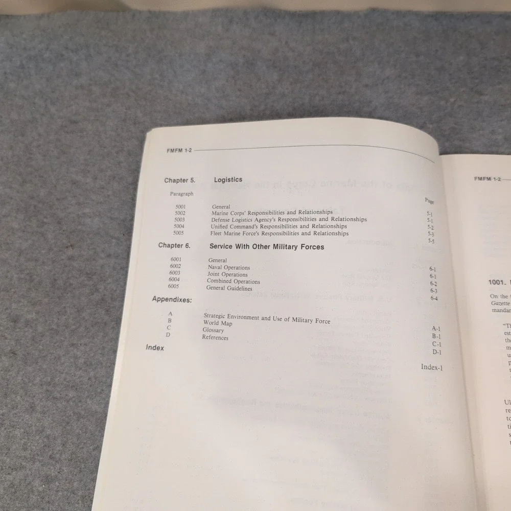 US Marine Corps FMFM 1-2 Role of the Marine Corps in National Defense 1991 Manua - Picture 4 of 4